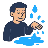 märg — illustration of wet