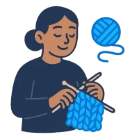villane — illustration of woollen