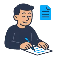 kirjutama — illustration of to write